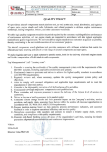quality policy 2026